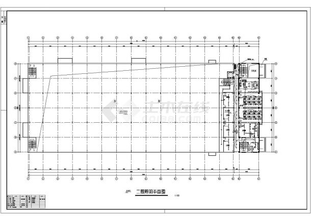 某五层厂房电气设计CAD施工图纸-图二