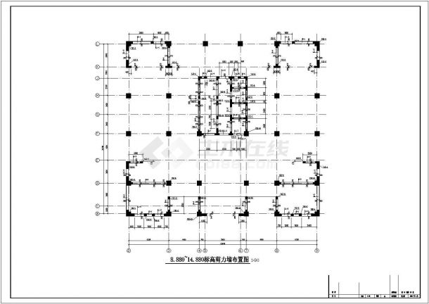 某地区十八层框架剪力墙结构住宅结构施工图-图一
