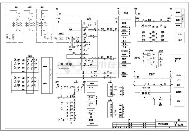 江苏森达电气控制设计CAD施工图-图二