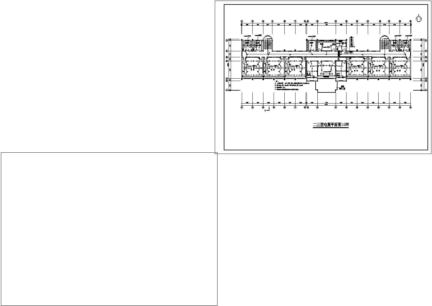 某教学楼电气设计CAD施工系统图