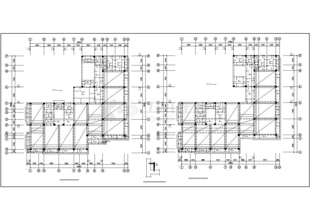 混凝土框架办公楼结构设计图纸（共16张）-图一
