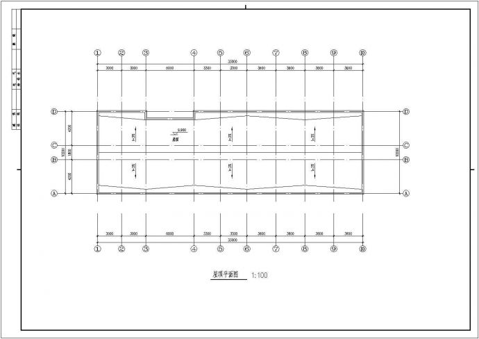 某地厂房方案建筑设计cad图纸（共7张）_图1