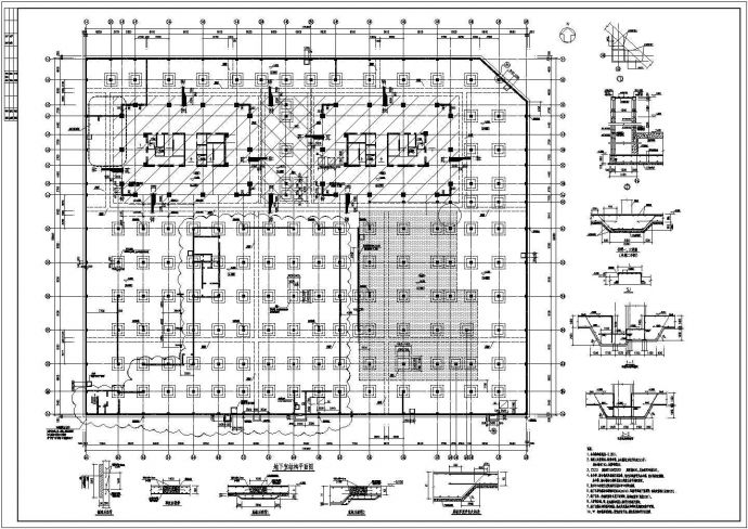 某地19层框架核心筒结构写字楼结构施工图_图1