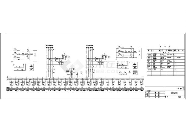 站用交流屏CAD电气设计原理施工图-图一