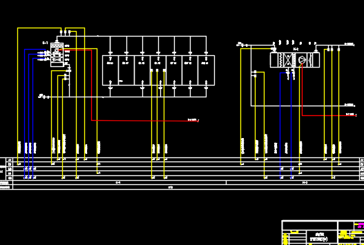 PLC空调电气控制设计CAD图纸_图1