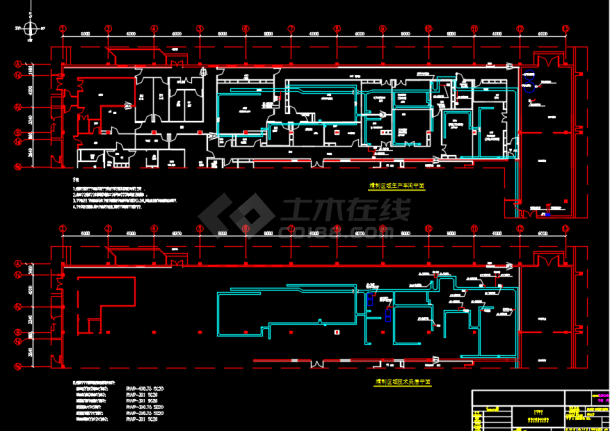 PLC空调电气控制设计CAD图纸-图二