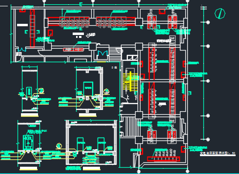 某工程配电室建筑电气设计CAD图纸-图二