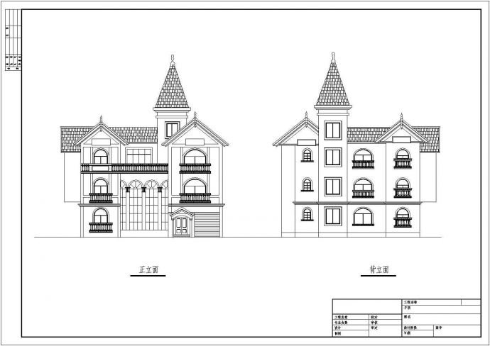 大型楼盘别墅户型设计施工CAD建筑图纸_图1