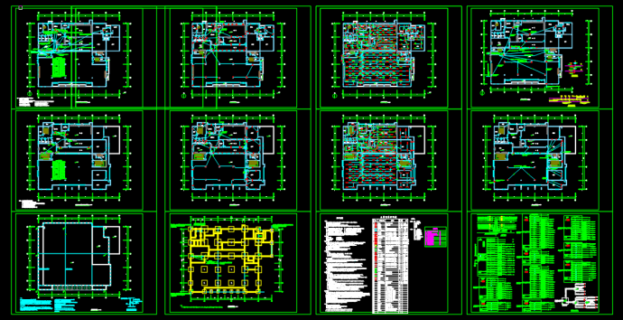 某地大学两层框架结构食堂电气施工图_图1