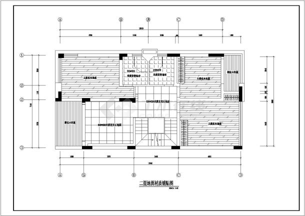 某别墅二层房间装修设计CAD施工方案图-图二