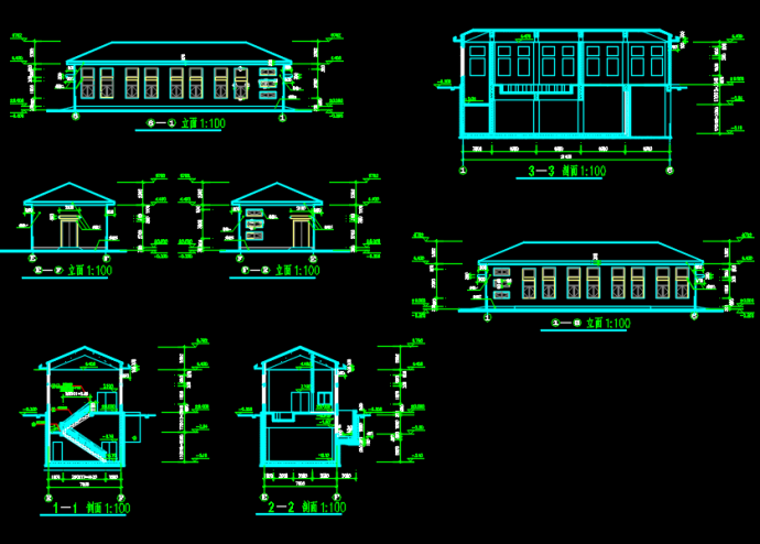 某地学院配电房及地下泵房建筑施工图_图1
