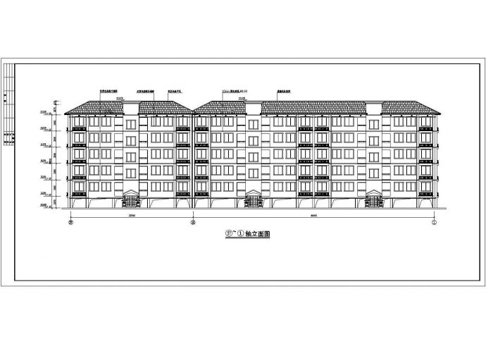 某地住宅小区多层住宅楼建筑方案设计图_图1