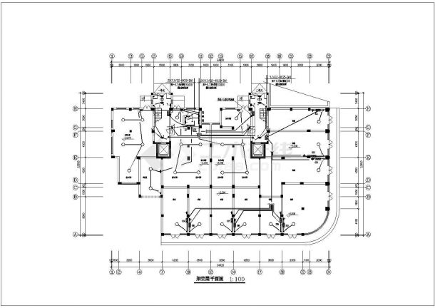 经济适用房电气设计CAD施工方案-图一