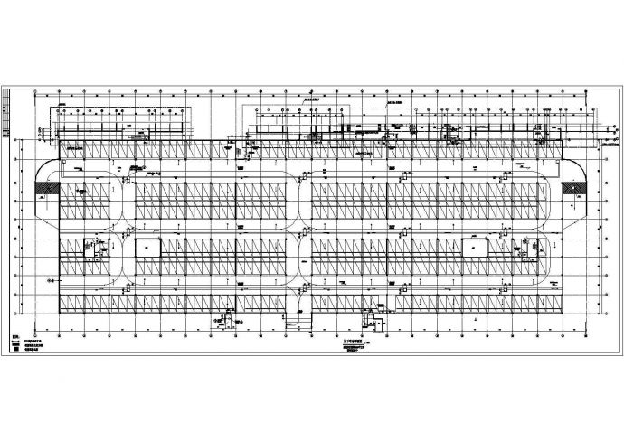 单层混凝土框架结构地下车库建筑施工图纸_图1