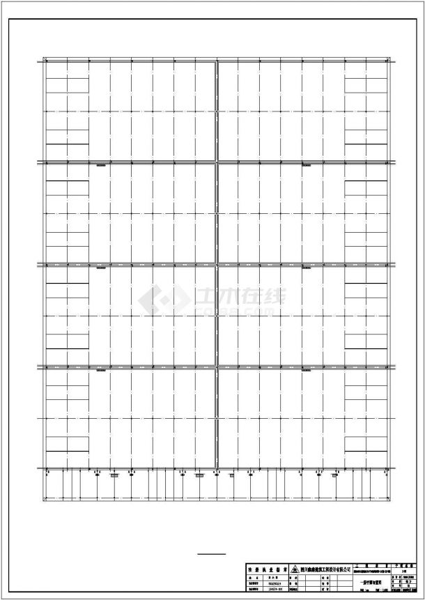 四川某石材城钢结构工程CAD设计图-图二