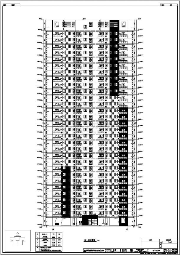 某地30层剪力墙结构住宅楼建筑设计施工图-图一