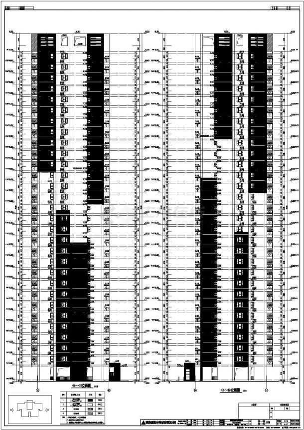 某地30层剪力墙结构住宅楼建筑设计施工图-图二