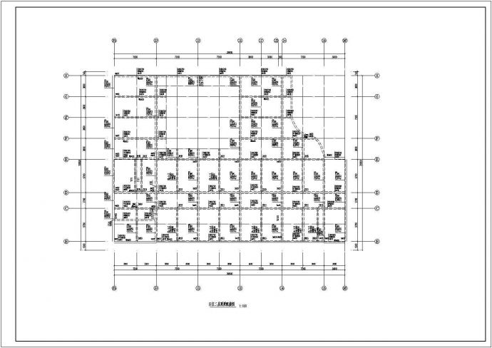 某活动中心框架剪力墙结构设计施工图纸_图1