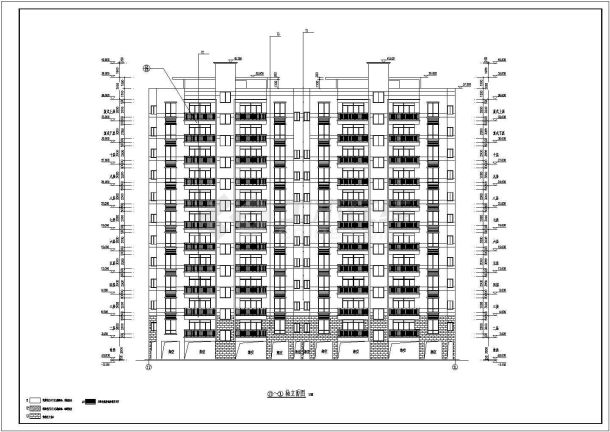 广东某地十二层框架剪力墙结构住宅建筑施工图-图二