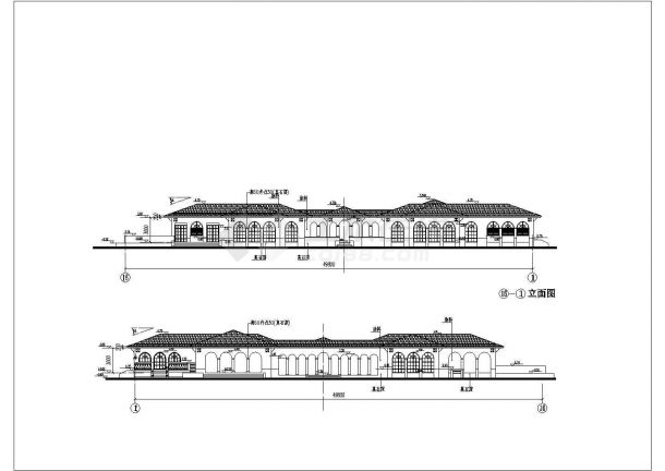 某地区酒店健身中心建筑设计CAD施工图-图二