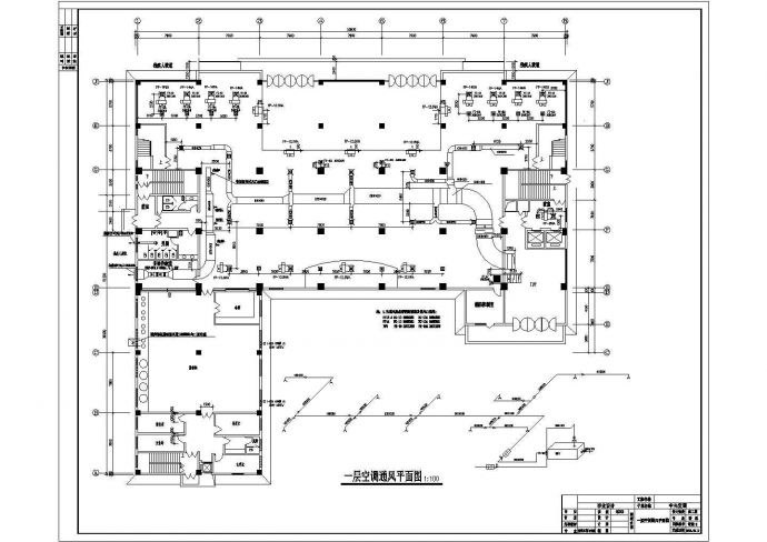 整套建筑中央空调cad设计施工图（毕业设计）_图1