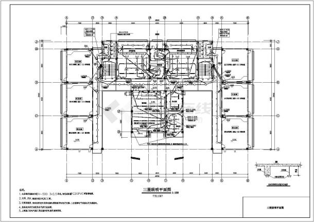 某小学强电气设计方案CAD施工图-图二