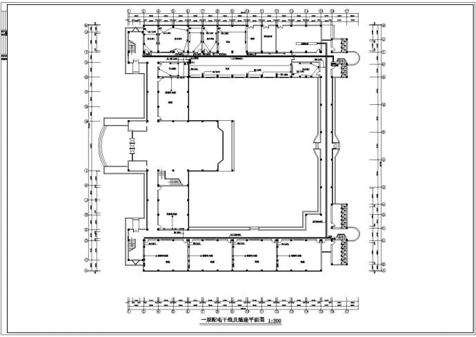 某六层学校电气照明设计CAD施工图_图1
