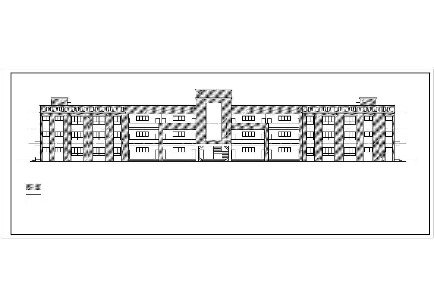 某三层框架结构小学综合楼建筑设计图