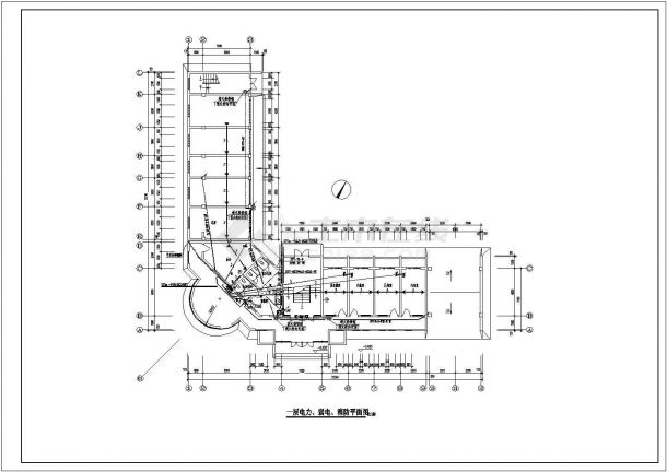 某戒毒所综合楼全套电气设计施工CAD图-图一