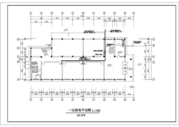 某综合楼全套电气设计CAD图纸方案_图1