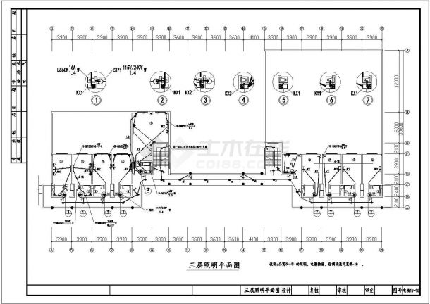 某综合楼全套电气设计CAD方案图纸-图一