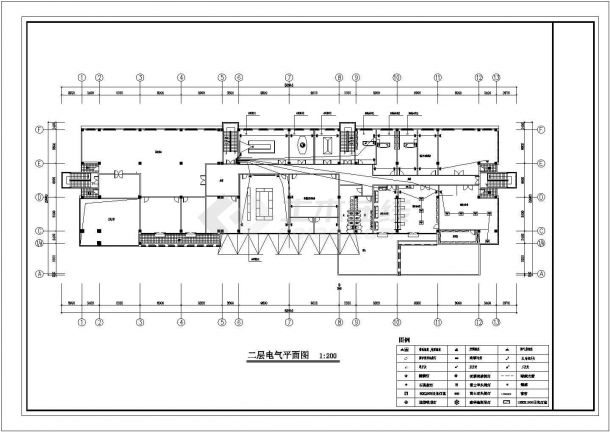 三层楼装修全套电气设计施工CAD图-图二
