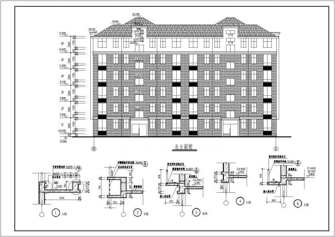 某地5层砌体结构住宅楼建筑施工图_图1