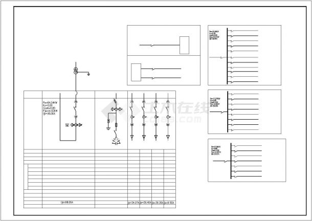 综合楼全套电气设计施工CAD图方案-图二