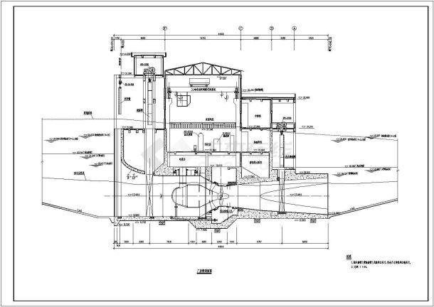 简单小型的厂房设计建筑图（共3张）-图一