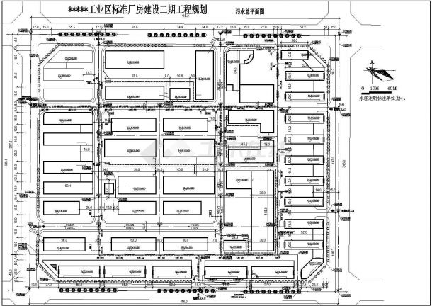 某工业区标准厂房建设工程规划平面布置图-图二