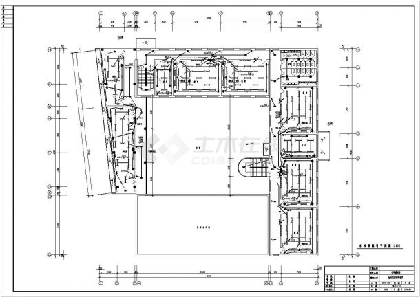 中学教学楼电气设计方案CAD施工图-图二