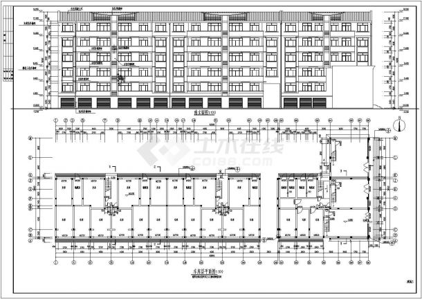 某公司6层砖混结构住宅楼建筑设计施工图-图一