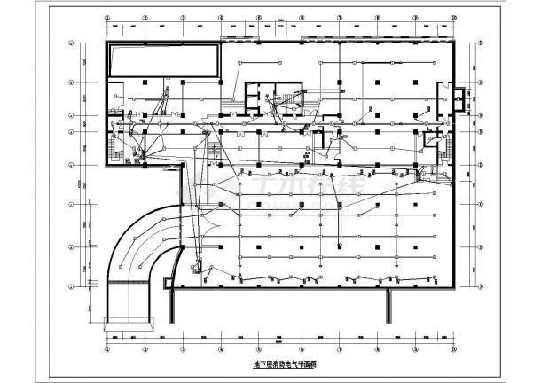 某大厦防火电气设计方案CAD施工图-图一