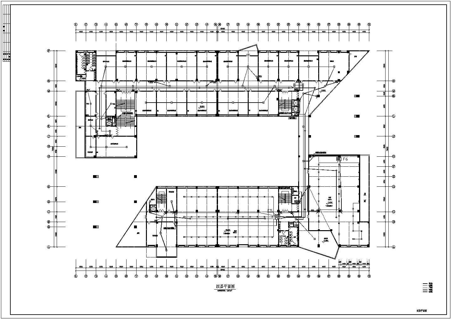 大学综合实验楼消防电气设计CAD施工图