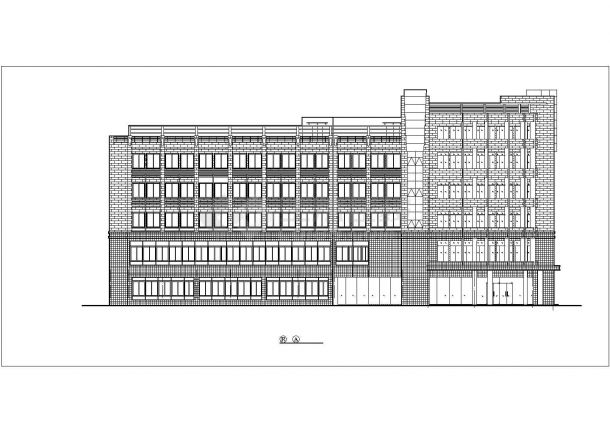 某地6层框架结构酒店建筑方案设计图-图二