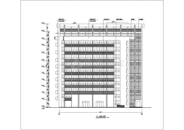 某地11层框剪结构妇幼医院建筑设计方案图-图一