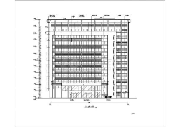 某地11层框剪结构妇幼医院建筑设计方案图-图二