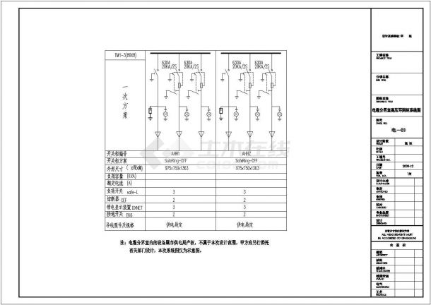 配电室锅炉房全套电气设计施工CAD图-图一