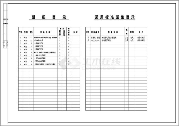 热交换站电电气设计全套cad施工图-图一