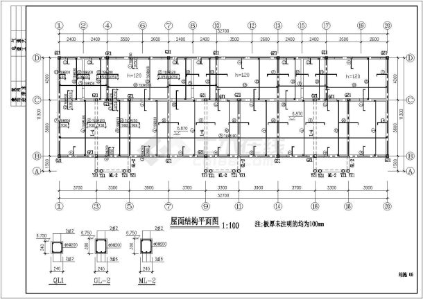 二层砖混小别墅施工及设计方案全套CAD图纸-图二