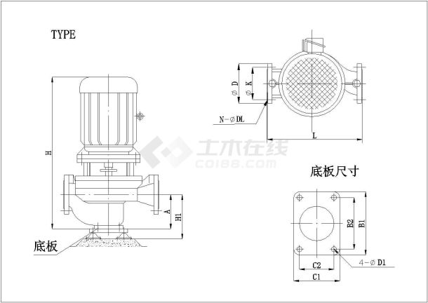 某市设计院给排水设计水泵样式图例-图二