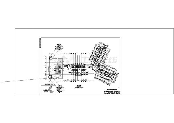 酒店建筑设计方案与施工全套CAD图纸-图二