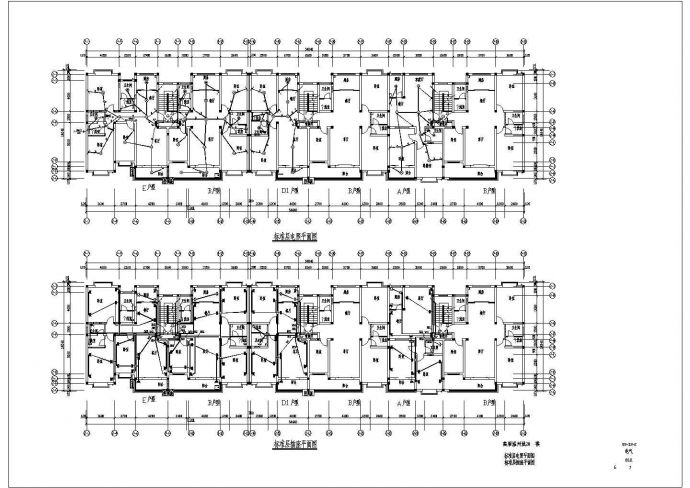 某地区商住小区内部整套电气系统cad设计施工方案图纸_图1