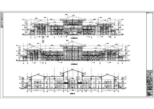 某地多层框架结构接待中心建筑设计施工图-图一